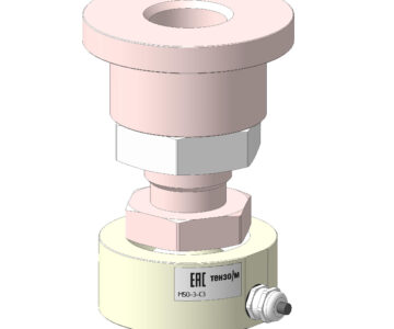 3D модель Тензодатчик М50-3-С3 c опорой М50/Р
