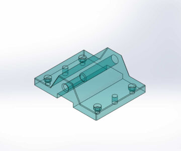 3D модель Кронштейн фрезерного станка ВМ127