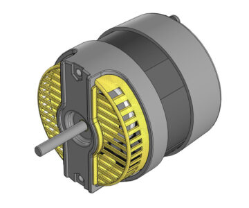 3D модель Двигатель асинхронный 70 ВТ Wentelon Micro-Motor YY8030D-501