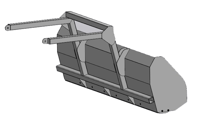 3D модель Снегоуборочный отвал 1758 мм