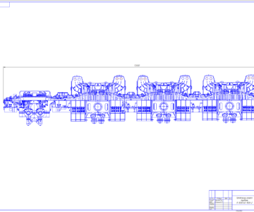Чертеж Чертеж паротурбиной установки К-1000-60/1500-2