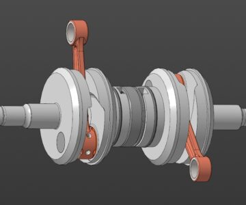 3D модель Коленвал РМЗ-640