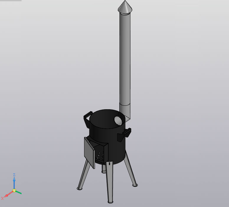 3D модель Учаг под казан