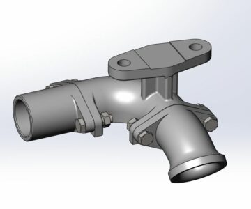 3D модель Кронштейн кабеля под кабель сечением 185 мм2 Код СК МТР 3187220416