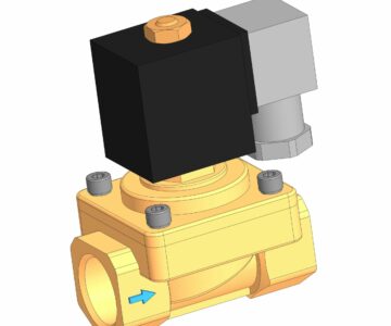 3D модель 3D модель пневмораспределителя П-Р221А-20-3 УХЛ4 (Рном=0,7МПа)