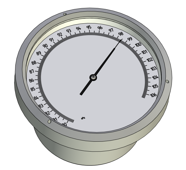 3D модель Барометр-анероид БАММ-1