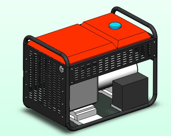 3D модель Дизельный генератор FUBAG DS 14000 DA ES габаритная модель