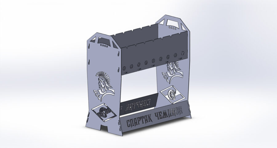 Мангал Спартак - Чертежи, 3D Модели, Проекты, Модели для станков ЧПУ