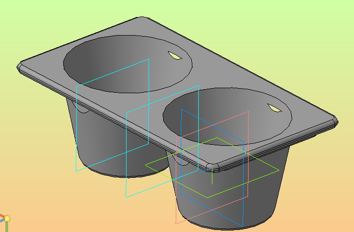 3D модель 3D модель подстаканика в авто