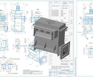 3D модель Мультициклон для котла 500 квт