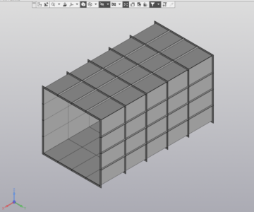 3D модель Параметрическая модель прямоугольного прямого газохода