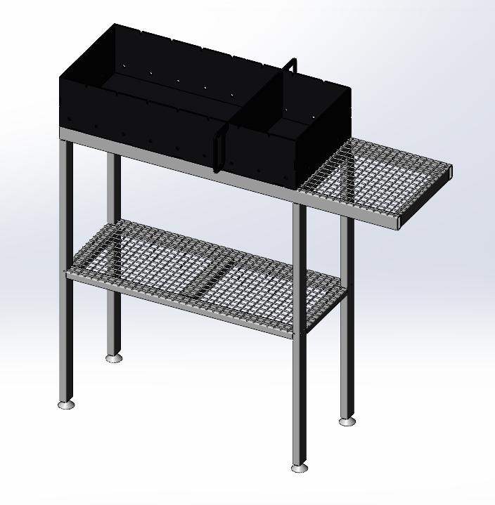 3D модель Мангал на ножках