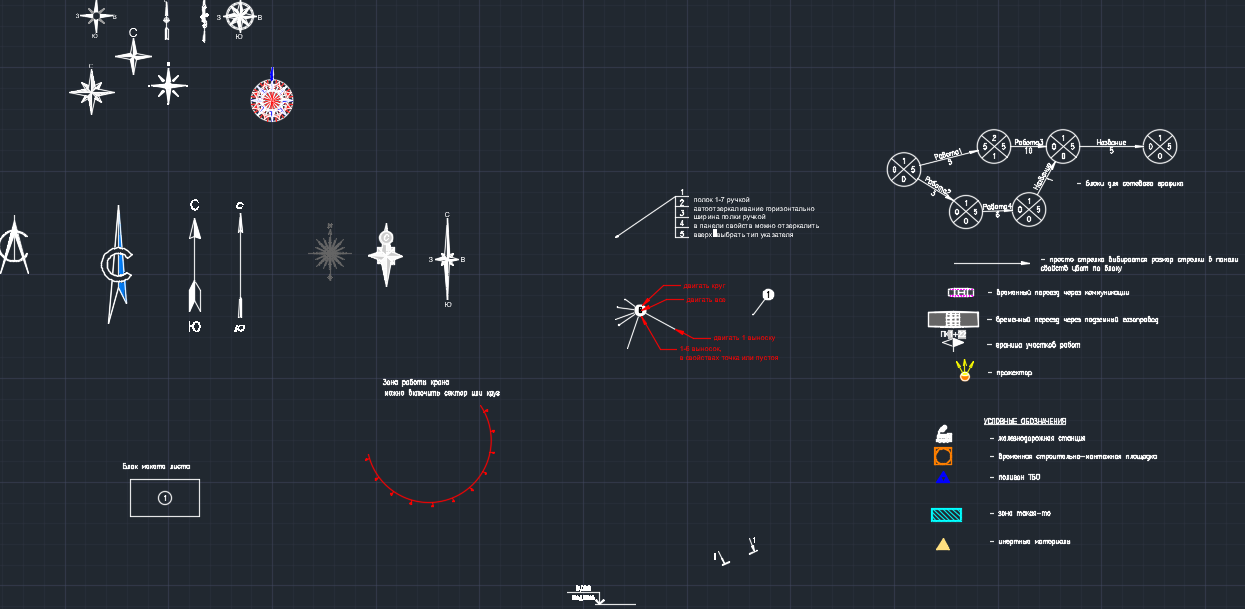 Чертеж Мои динамические блоки AutoCAD. Оформление ПОС.