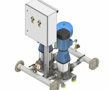 3D модель 3D-модель станции повышения давления холодного водоснабжения