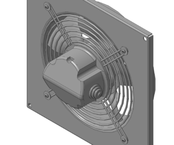 3D модель Осевой вентилятор ECW 204M