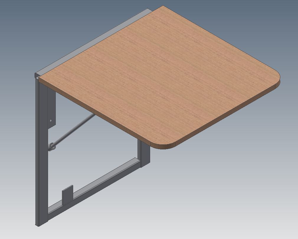 3D модель Стол откидной с размером столешницы 500х500