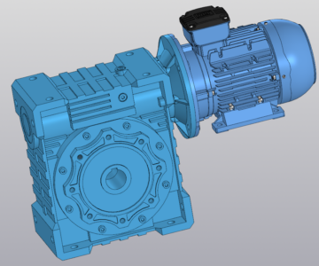 3D модель Мотор-редуктор NMRV–150–80–11.3–B3–2.2