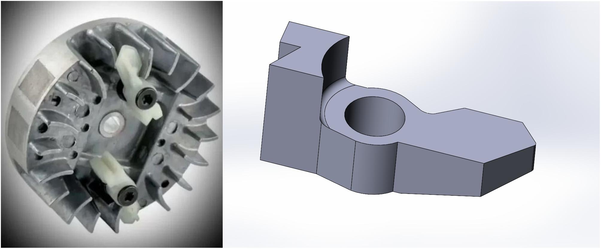 3D модель Собачка маховика бензопилы Champion-137