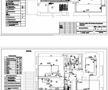 Чертеж Электрооборудование квартиры