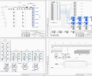 Чертеж Рабочий проект по организации домовой распределительной сети ШПД в здании