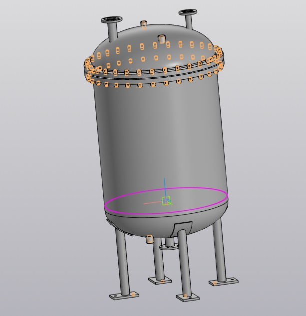 3D модель Сборник 0,5 м3