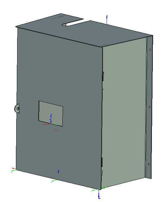 3D модель Ящик уличный для счётчика газового СГД-G4