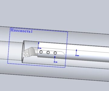 3D модель Расточная оправка на глубокое отвестие Ф32