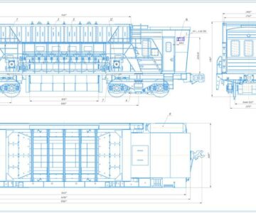 Чертеж Рабочий проект трансферкара Т-70.