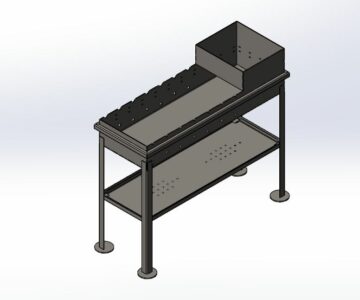 3D модель Мангал из листового металла (1040х930х386)