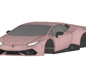 3D модель Модель кузова Lamborghini Huracan LP 610-4