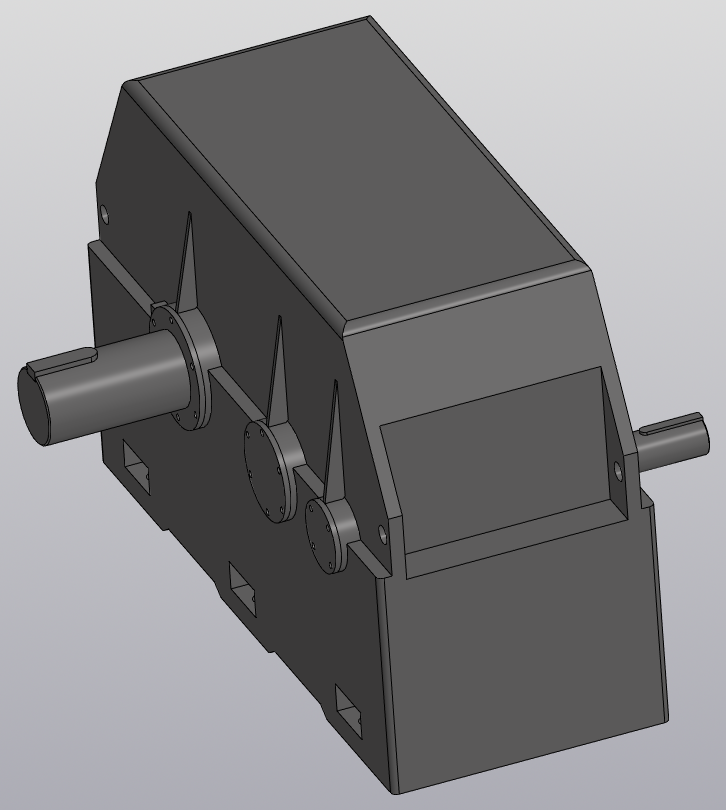 3D модель Редуктор 1Ц2Н-450