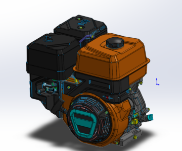 3D модель Мотор Lifan KP460 (192F-2T) 20 л.с.