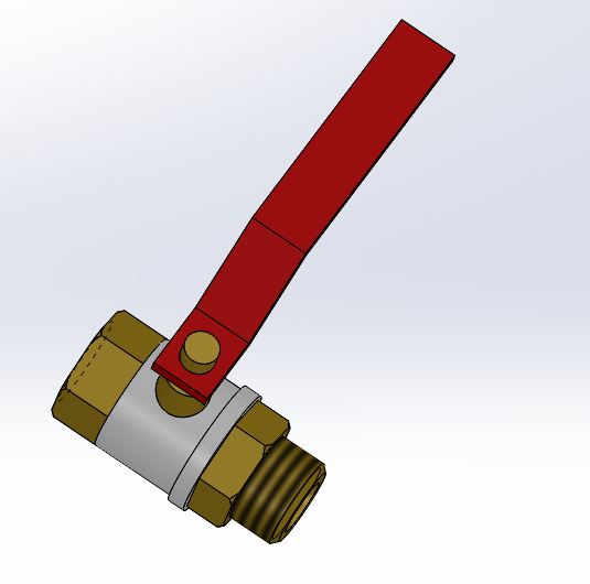 3D модель Кран шаровый 1/2''