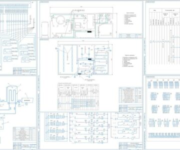 Чертеж Электрификация молочного цеха с разработкой системы управления линией очистки и охлаждения молока