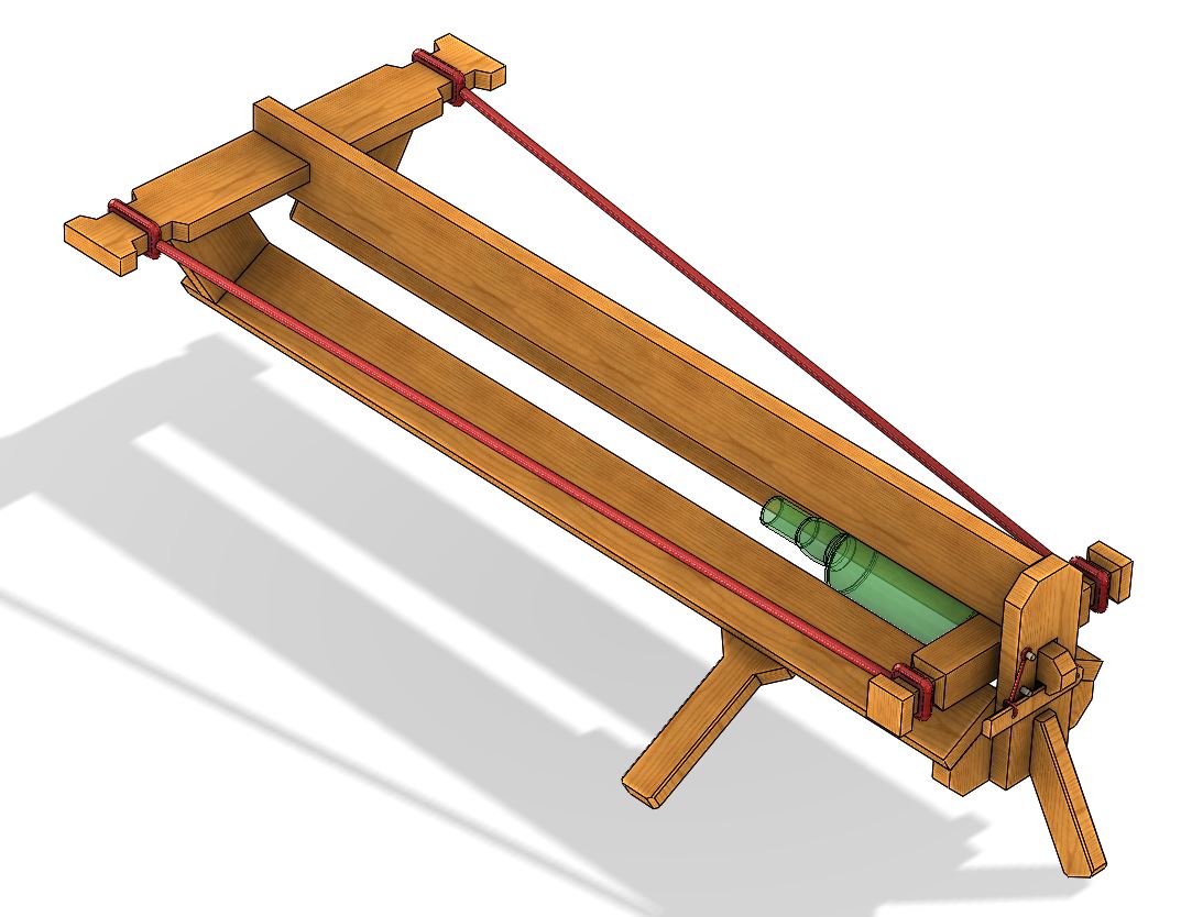 3D модель Катапульта для метания бутылок