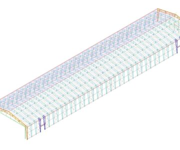 3D модель Тентовый ангар 34х152х9