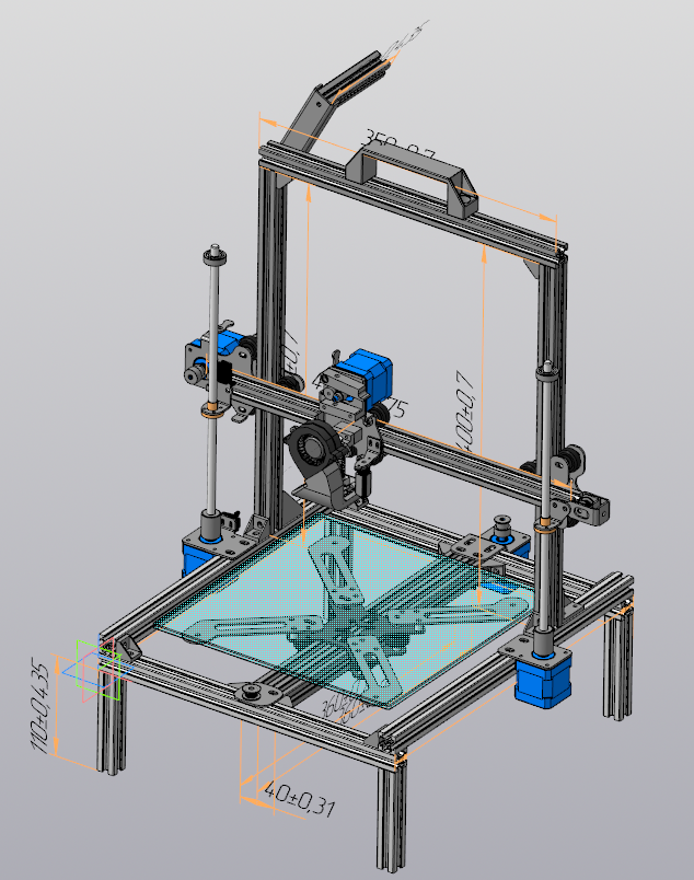 3D модель Сборка 3Д Принтера