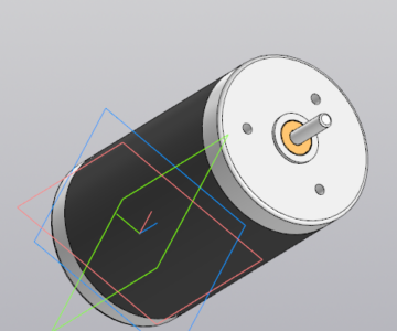 3D модель Мотор постоянного тока 24В