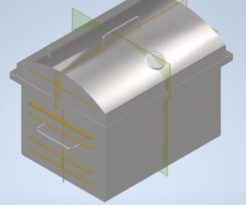 3D модель Коптилка 405х295х365 мм