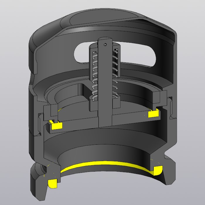 3D модель Клапан вакуумный NIOB FLUID 5338 DN50