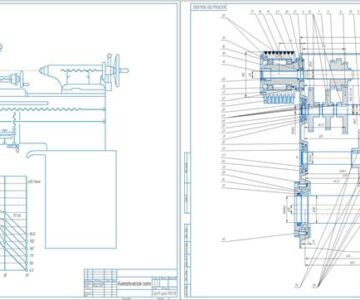 Чертеж Расчёт и проектирование коробки скоростей привода главного движения станка модели 1А616