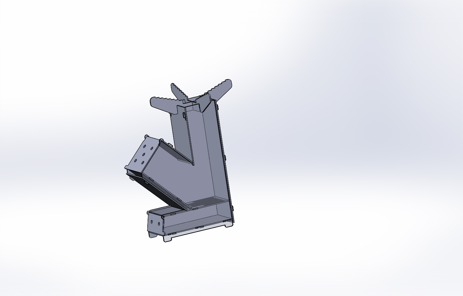 3D модель Турбопечь (печь ракета)