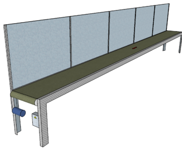 3D модель Сборочный ленточный конвейер