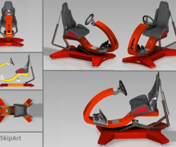 3D модель Гоночный симулятор