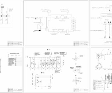 Чертеж Разработка системы холодоснабжения пивзавода