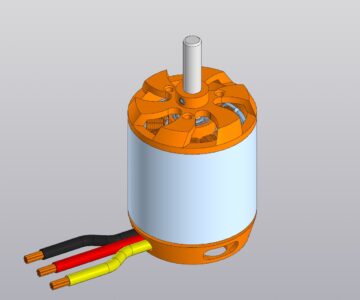 3D модель Модель бесщёточного электродвигателя DYS D3548.