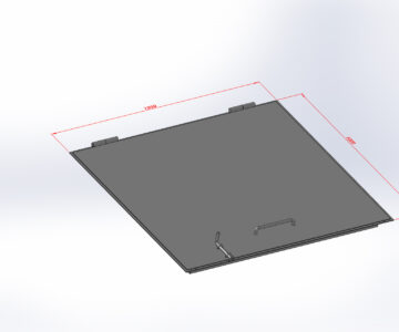3D модель Люк стальной 1000 х 1000 мм