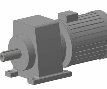 3D модель Мотор-редуктор ЗМП-50 с двигателем МS100L2