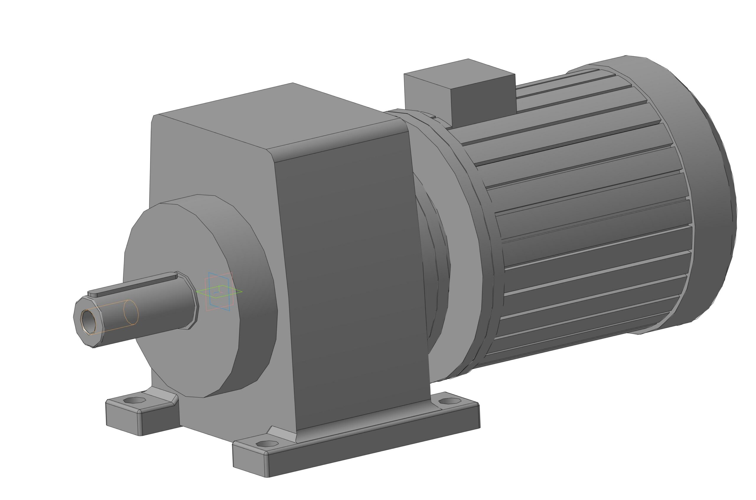 3D модель Мотор-редуктор ЗМП-50 с двигателем МS100L2