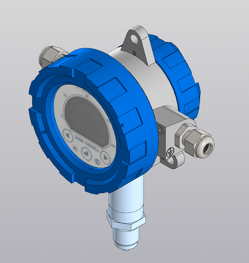 3D модель Модель манометра электронного ЭКМ-1005